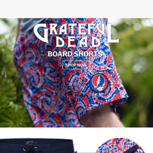 ⚡️💀Grateful Dead NEW Stealie Everyday Hybrid Board Shorts 💀⚡