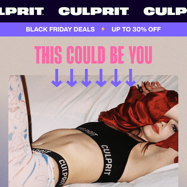 Black Friday Sale is LIVE - Culprit Underwear