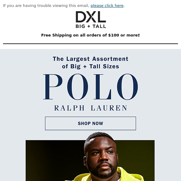 Polo Ralph Lauren, Just Arrived + Only Here! - DXL