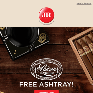 Limited time offer ⚫ Free Padron ashtray!