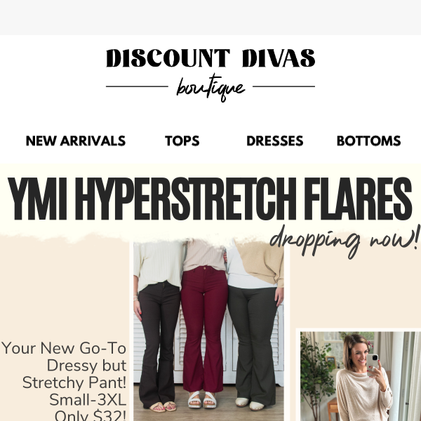 New YMI Hyper Stretch Flares Only $32! 😍