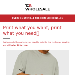 Men's T-shirts that support custom printing 👕