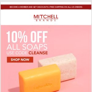 10% OFF All Soaps   💜