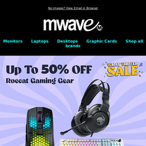 WTFeb SALE - Up to 50% OFF  Roccat Gaming Gear!