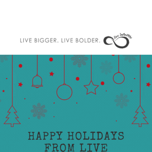 🎉 Joyful Holidays from Live Infinitely! 🌲