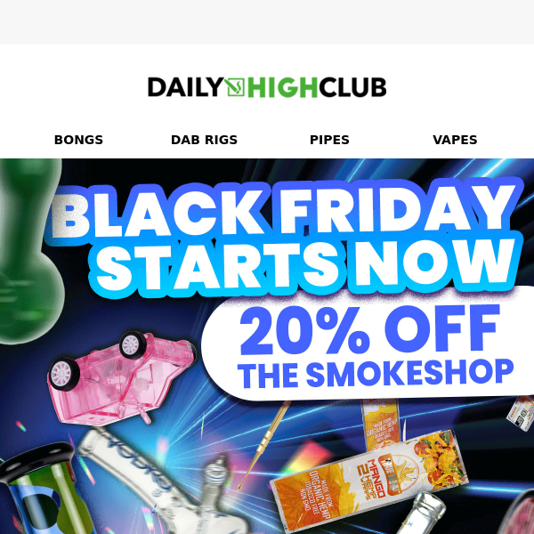 20% OFF THE SMOKESHOP ⚡️