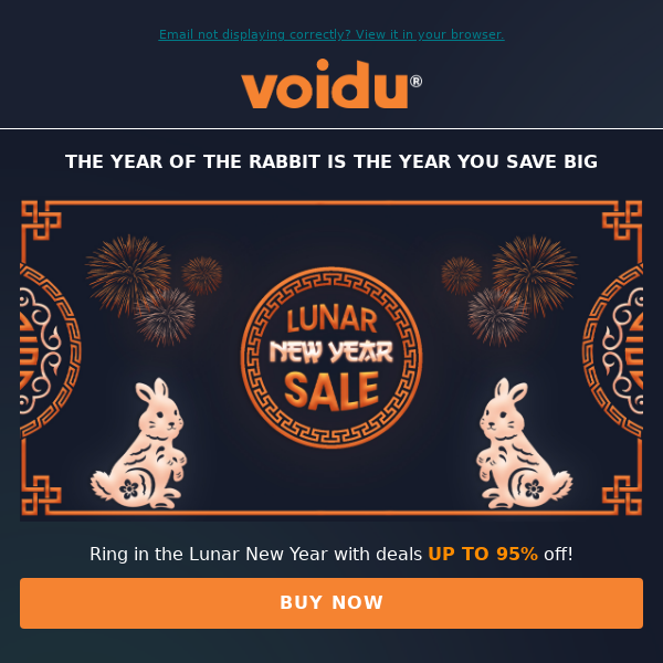 Our Lunar New Year Sale has begun! 🐰