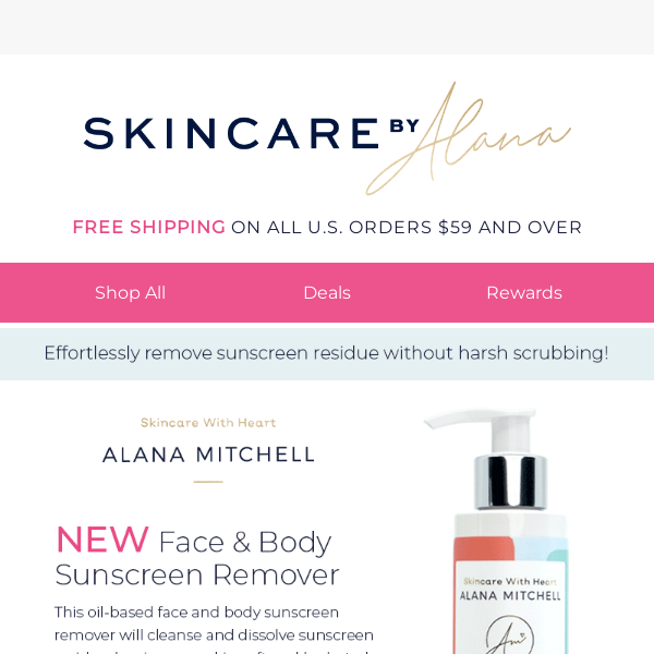 NEW Alana Mitchell Sunscreen Remover!