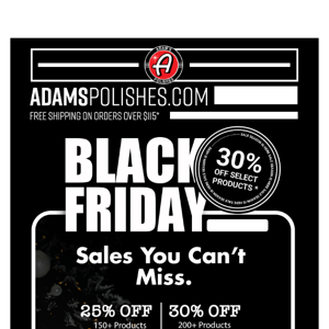 ENDS TONIGHT: Buy A Gallon, Get A 16oz FREE - Adam's Polishes