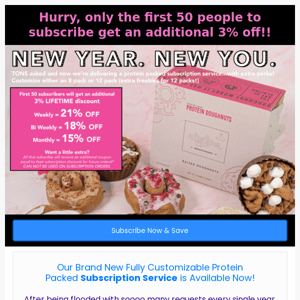 😍SUBSCRIPTIONS Are Finally Here❗🍩Sign Up Right Now & Get A LIFETIME Discount Of Up To 21%!!🥳
