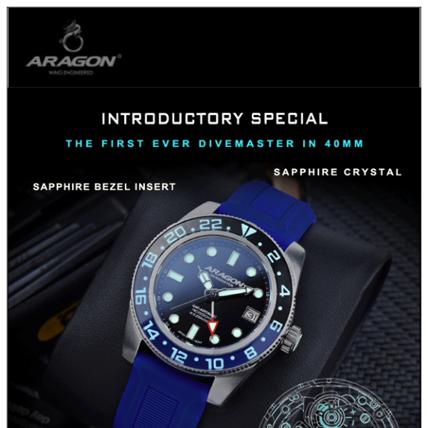 Introductory Special - Irresistible Price on the NEW DM 40mm GTM NH34 Automatic