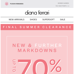 New & Further Markdowns Added! FINAL Summer Clearance