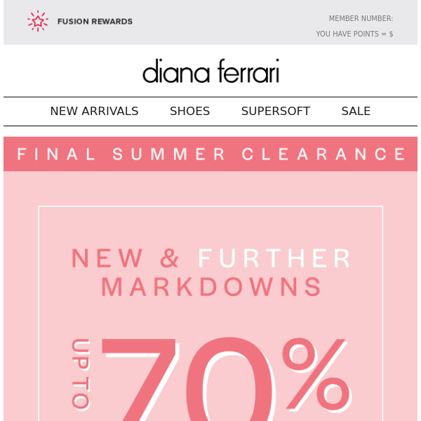 New & Further Markdowns Added! FINAL Summer Clearance