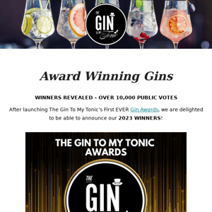 Award Winning Gins For Christmas