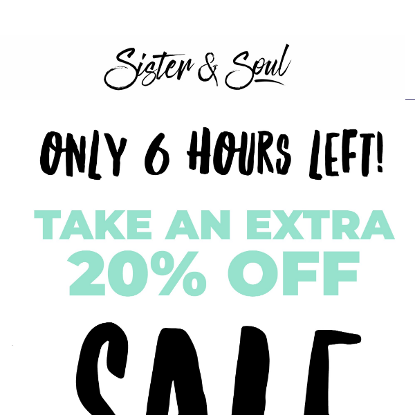 Be Quick Lovely!  ⏰ Extra 20% Off SALE Ends Tonight! ⏰