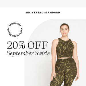 Try head-to-toe print for 20% off