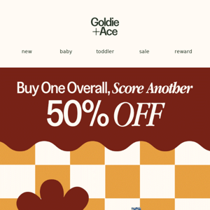 🎈 50% off Overalls*