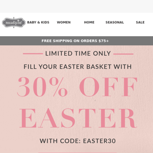 Hurry, 30% off Easter but not for long!🥚