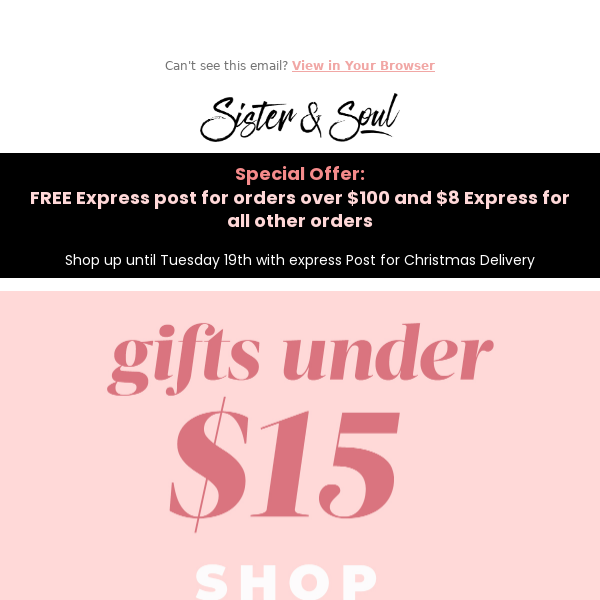 Gorgeous Gift Guide!! 🎁 + Express Post Offer!