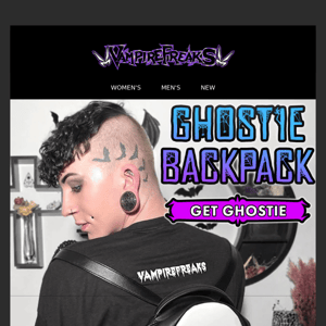 Our NEW Ghost Backpack is HERE! 👻🖤