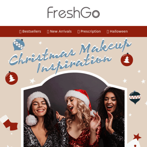 Looking for Christmas makeup inspiration?  🎄 We have your style!