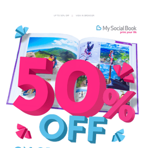 🙀 50% OFF ends soon! Order your family photo book now