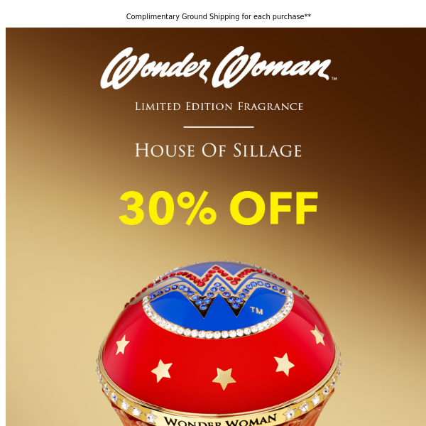 30% Off Wonder Woman™ Limited Edition Fragrance 🦸‍♀️