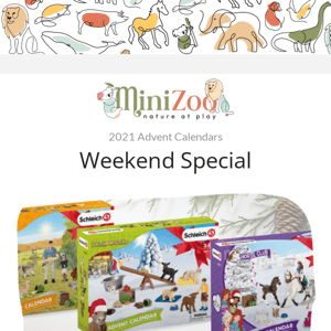 This Weekend Only: Over 30% off Schleich Advent Calendars 🎅