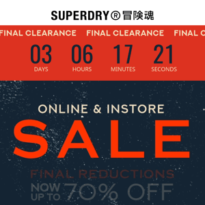 Big Summer Sale: Final Clearance