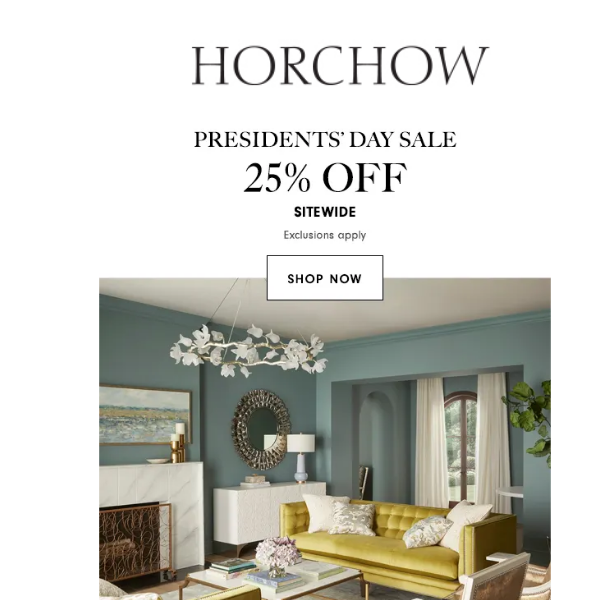 Presidents' Day Sale! Enjoy 25% off sitewide