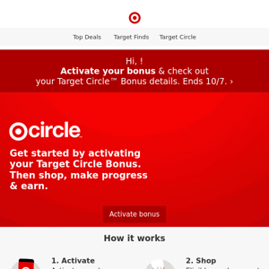 Your new Target Circle Bonus is here!