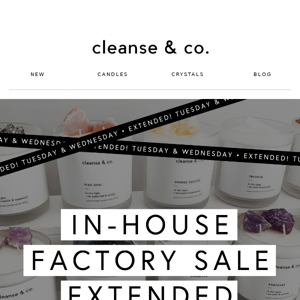 In-house Factory SALE EXTENDED! 🚨