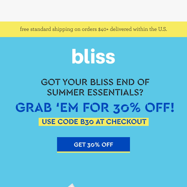 Glow 101: Get 30% off end of summer essentials