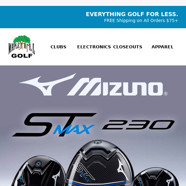 👉 NEW Mizuno ST-MAX 230 Woods > MAX MOI. MAX Stability.