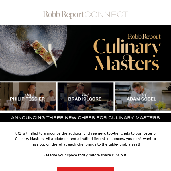 Full Cast of Celebrated Chefs Announced for Culinary Masters 2023