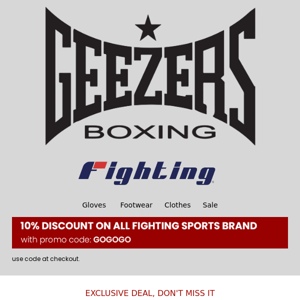 Get 10% off Fighting Sports this March