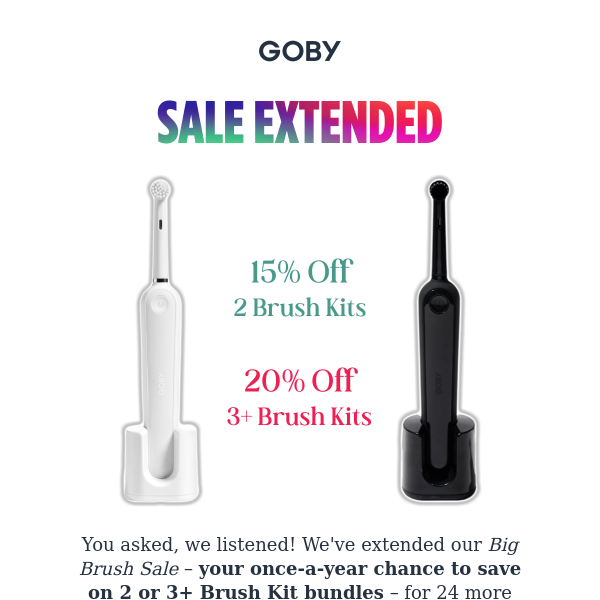 Extended for 24 Hours: The Big Brush Sale 😍