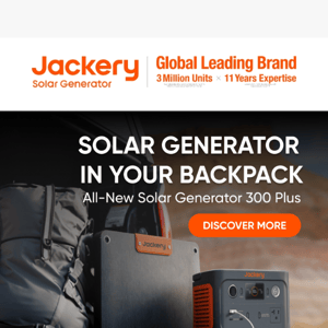 🆕Early Bird Offers on Jackery's Plus Series Generators
