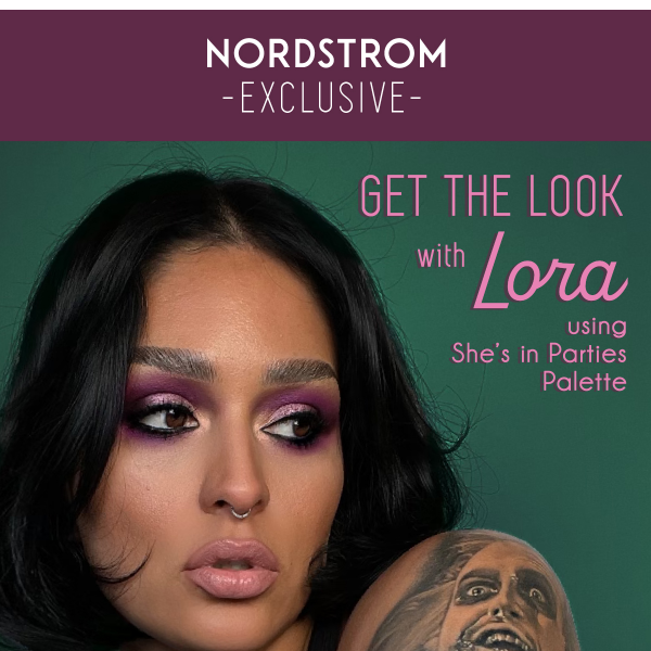 💜 The Perfect Plum Glam with She's in Parties palette 🛍️ Exclusively at Nordstrom