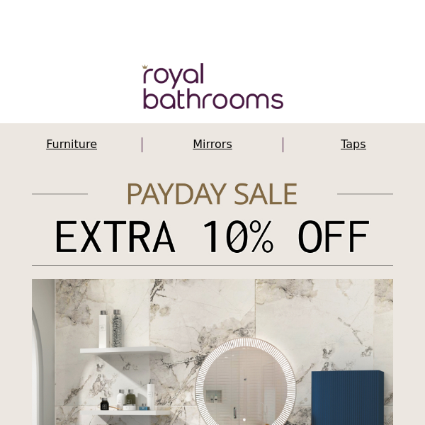 10% off Mirrors and Furniture | 1 week only ⏱️