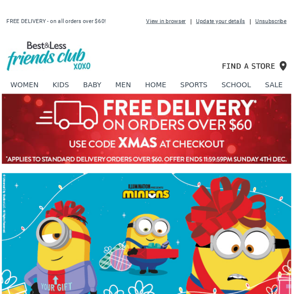 Have a lit Christmas in this Minions Collection!