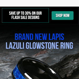 Brand New Lapis Lazuli Glowstone Ring