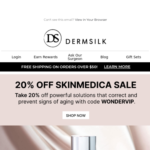 Get a fresh start for less with SkinMedica sale!