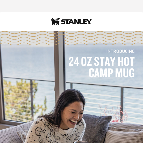 Stanley 24 Oz Stay Hot Camp Mug in Hammertone Silver – Atomic 79