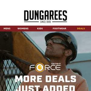 ⚠️Carhartt Alert: More Force® Deals Just Dropped