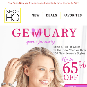 Gemuary! NEW Jewelry Arrivals Up to 65% OFF