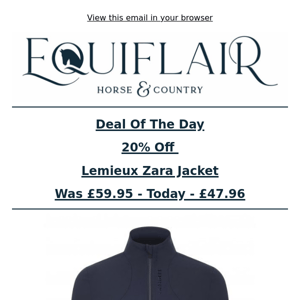 Deal of The Day - 20% Off Lemieux Zara Jacket