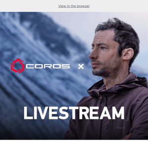 Kilian Jornet x COROS Livestream Event