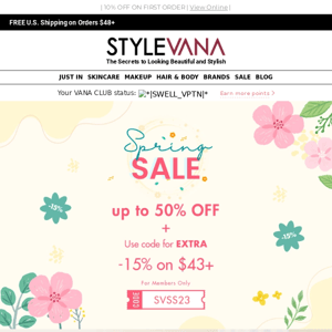 Spring Sale has sprung! Hurry to shop now!🛍️🌷