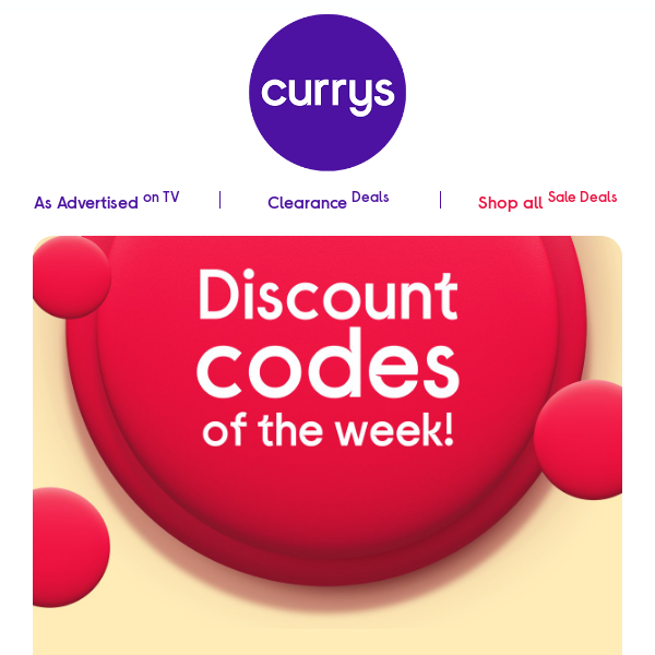 *INCOMING* Your discount codes have arrived! You won't want to miss these...